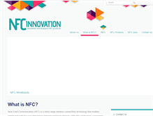 Tablet Screenshot of nfc-innovation.com